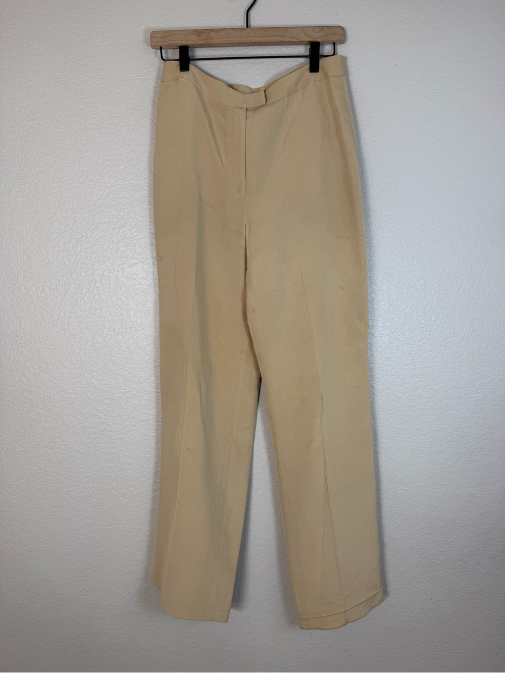 Ralph Lauren Vintage Silk Women’s Dress Suit Trousers Pants Tan size 8